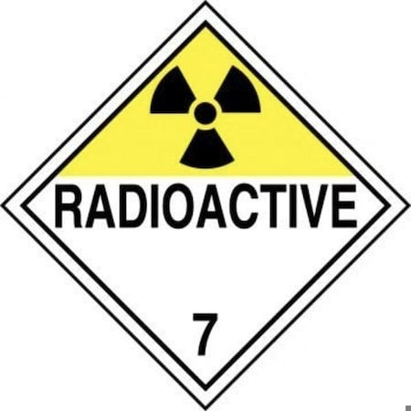 Accuform DOT PLACARD HAZARD CLASS 7 MPL701RM1 MPL701RM1